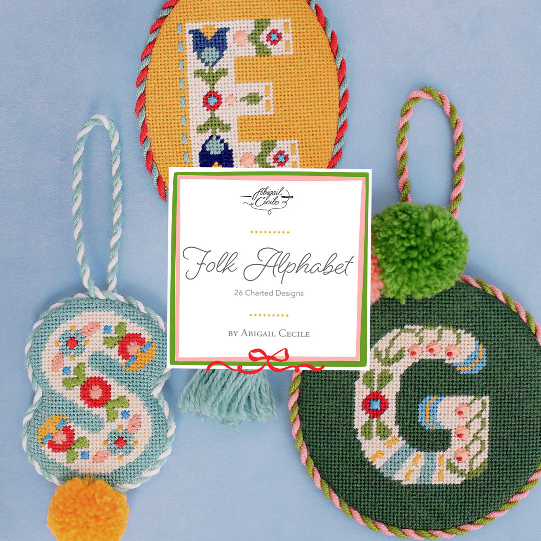 Folk Alphabet - Charted E-Pattern