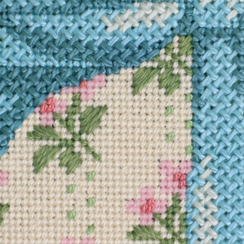 Cream Bow Needlepoint Canvas and Kit