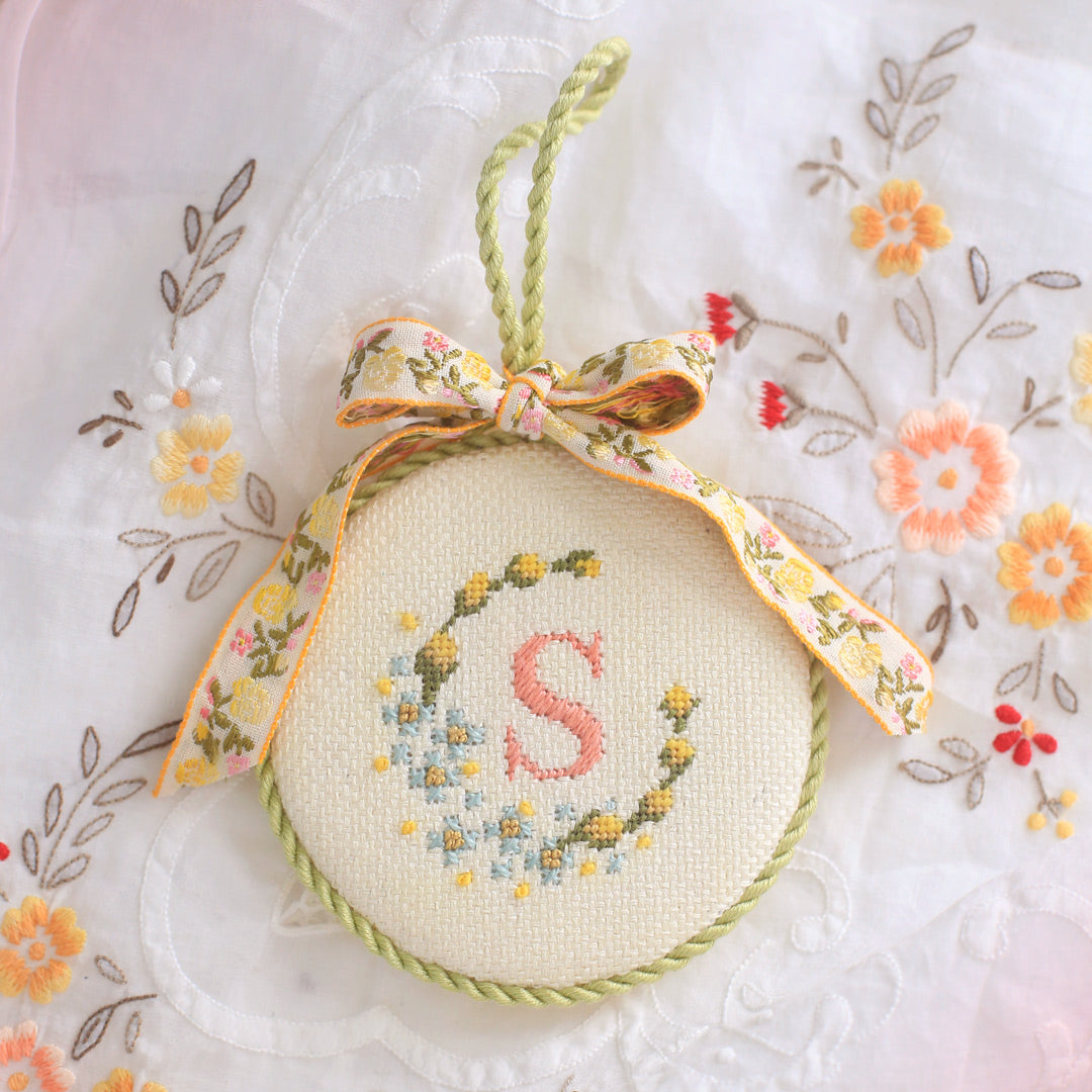 Vintage Blooms - Three Charted Monograms E-Pattern