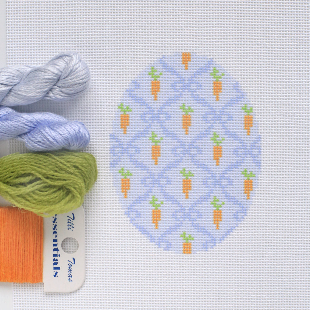 Carrot Garden Oval - Kit and Stitch Guide