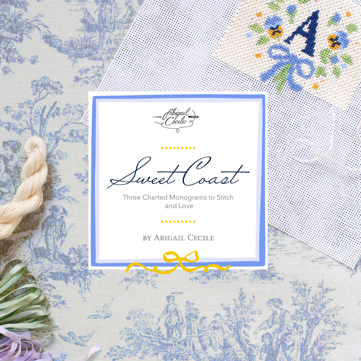 Sweet Coast - Three Charted Monograms E-Pattern