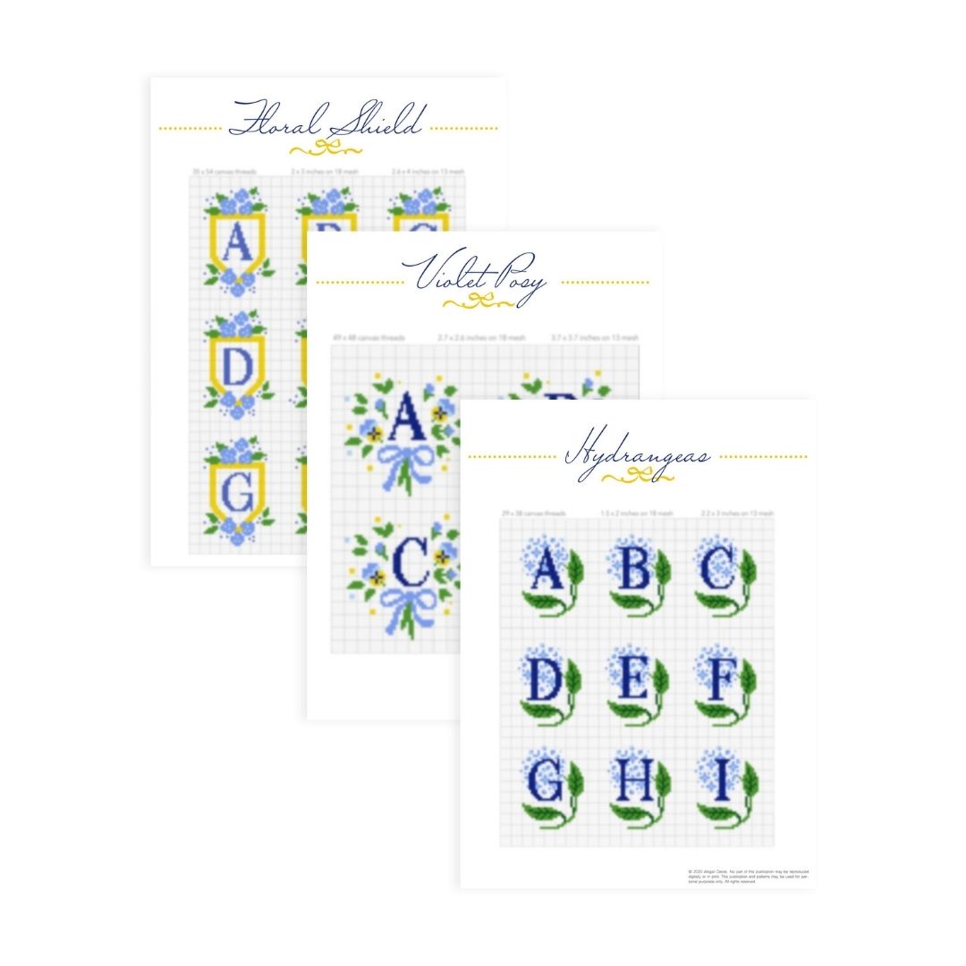 Sweet Coast - Three Charted Monograms E-Pattern