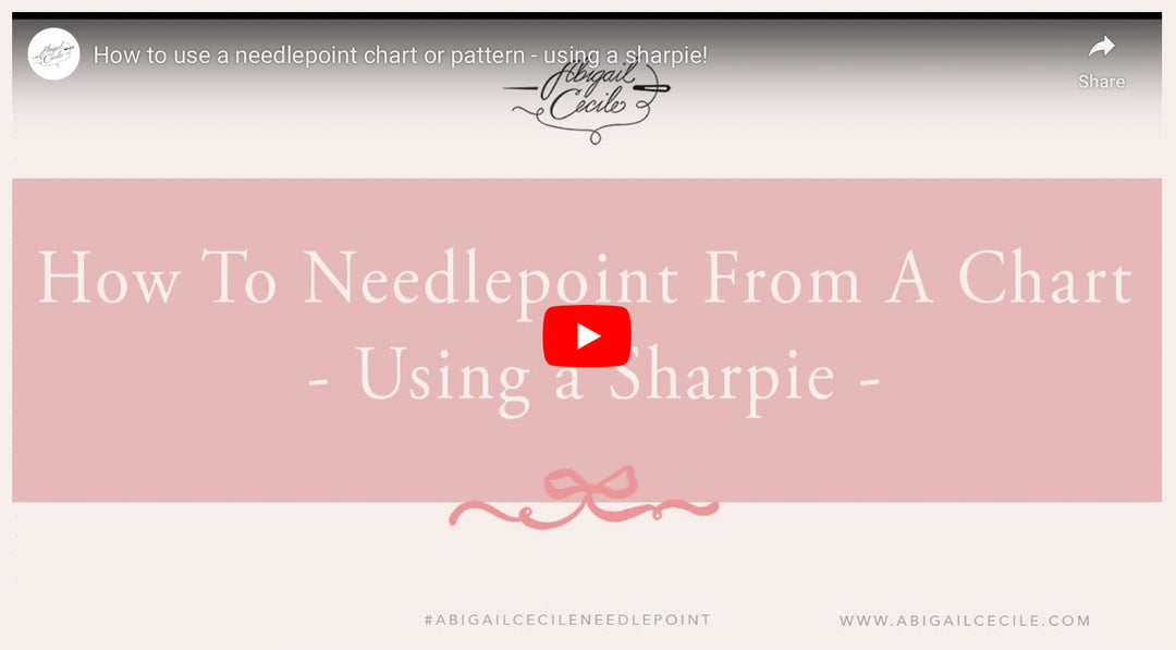 How to Chart Needlepoint Using a Sharpie