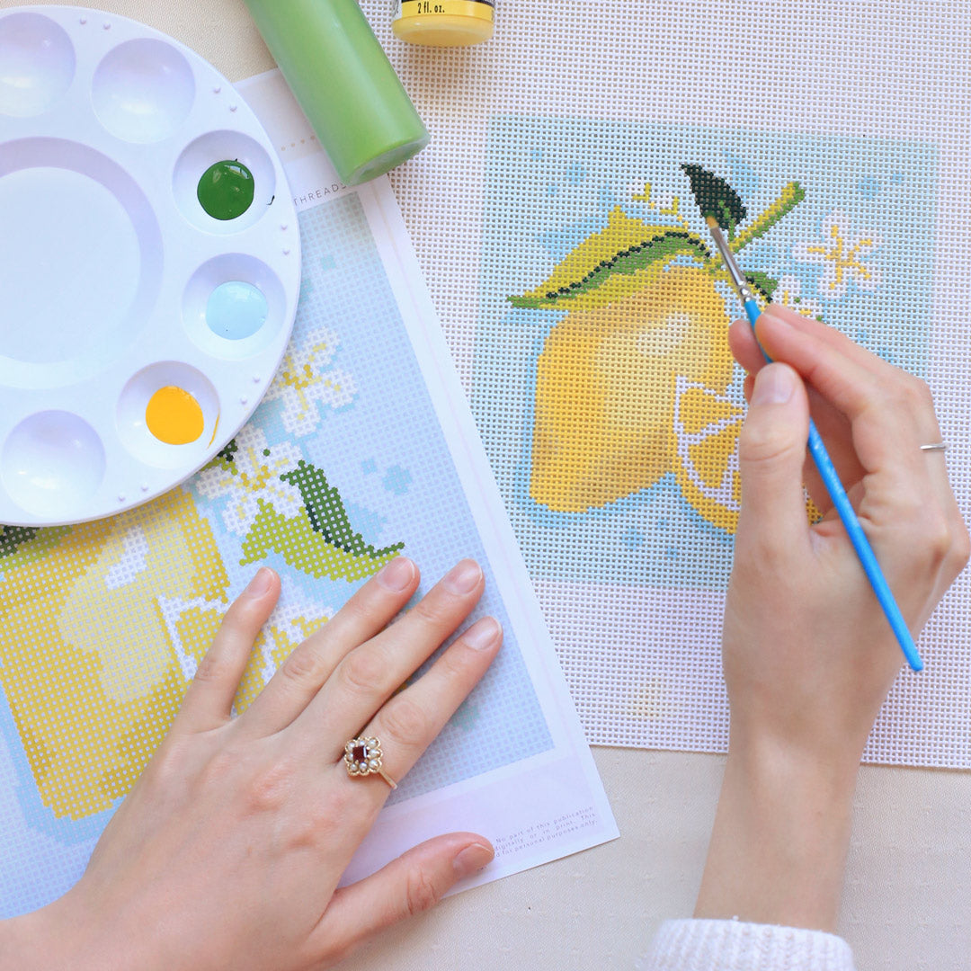 Online Needlepoint Canvas Painting Class