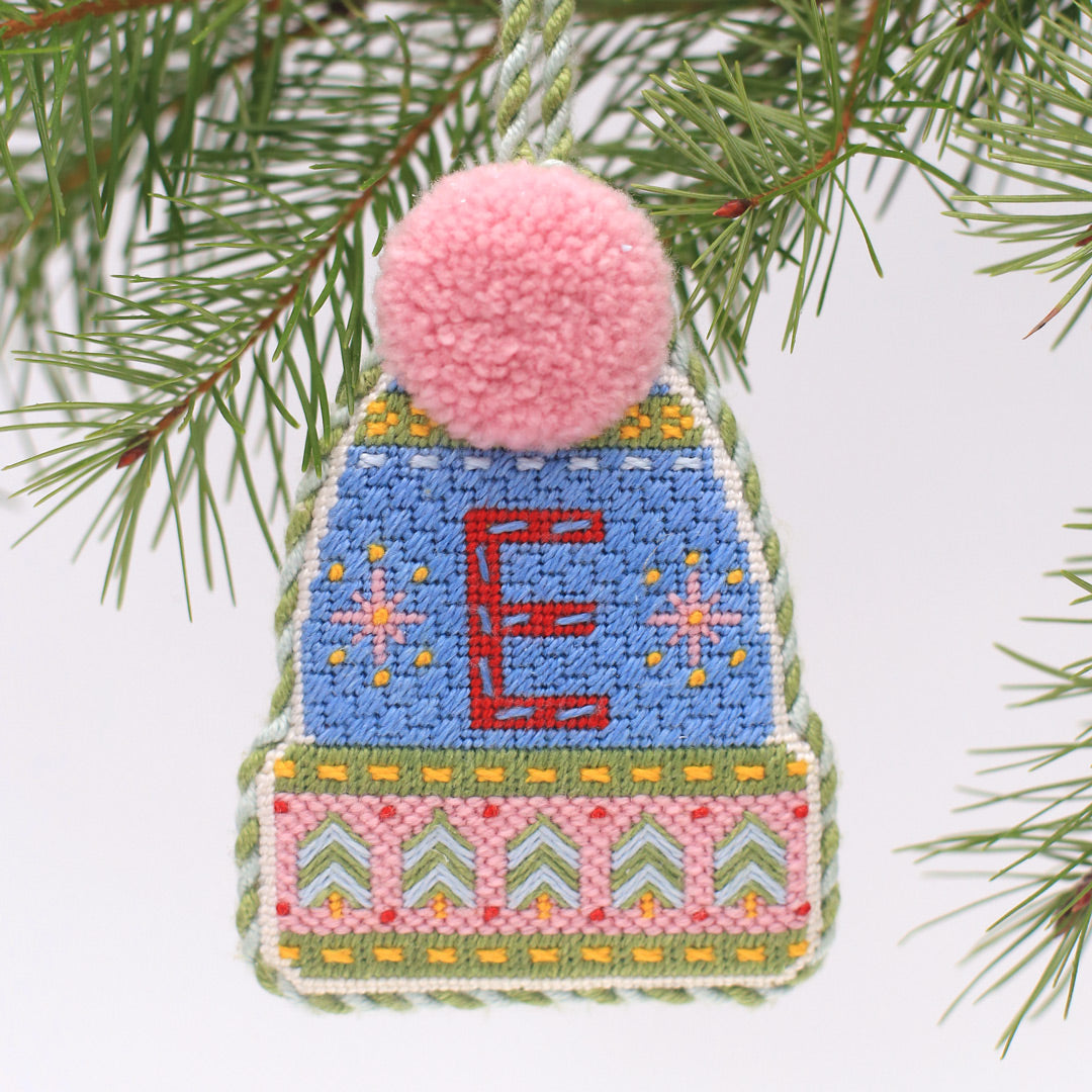 Pink Pommed Winter Hat - Kit and Stitch Guide