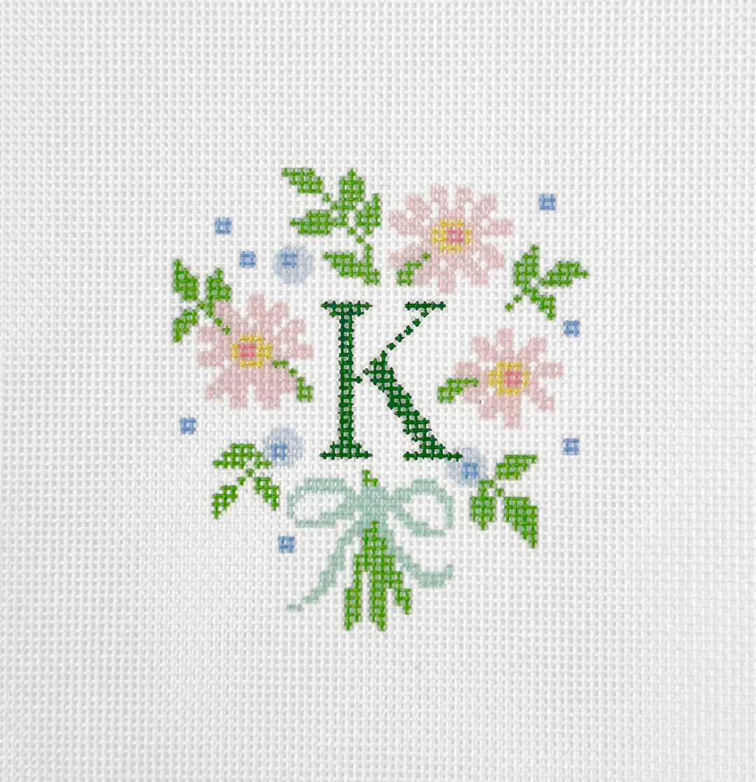 Wildflower Monogram Canvas