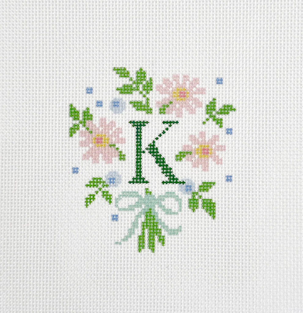 b*e様 ANCELL 26ss EMBROIDERED SOUVENIR SH Wildflower Monogram Canvas - Abigail Cecile