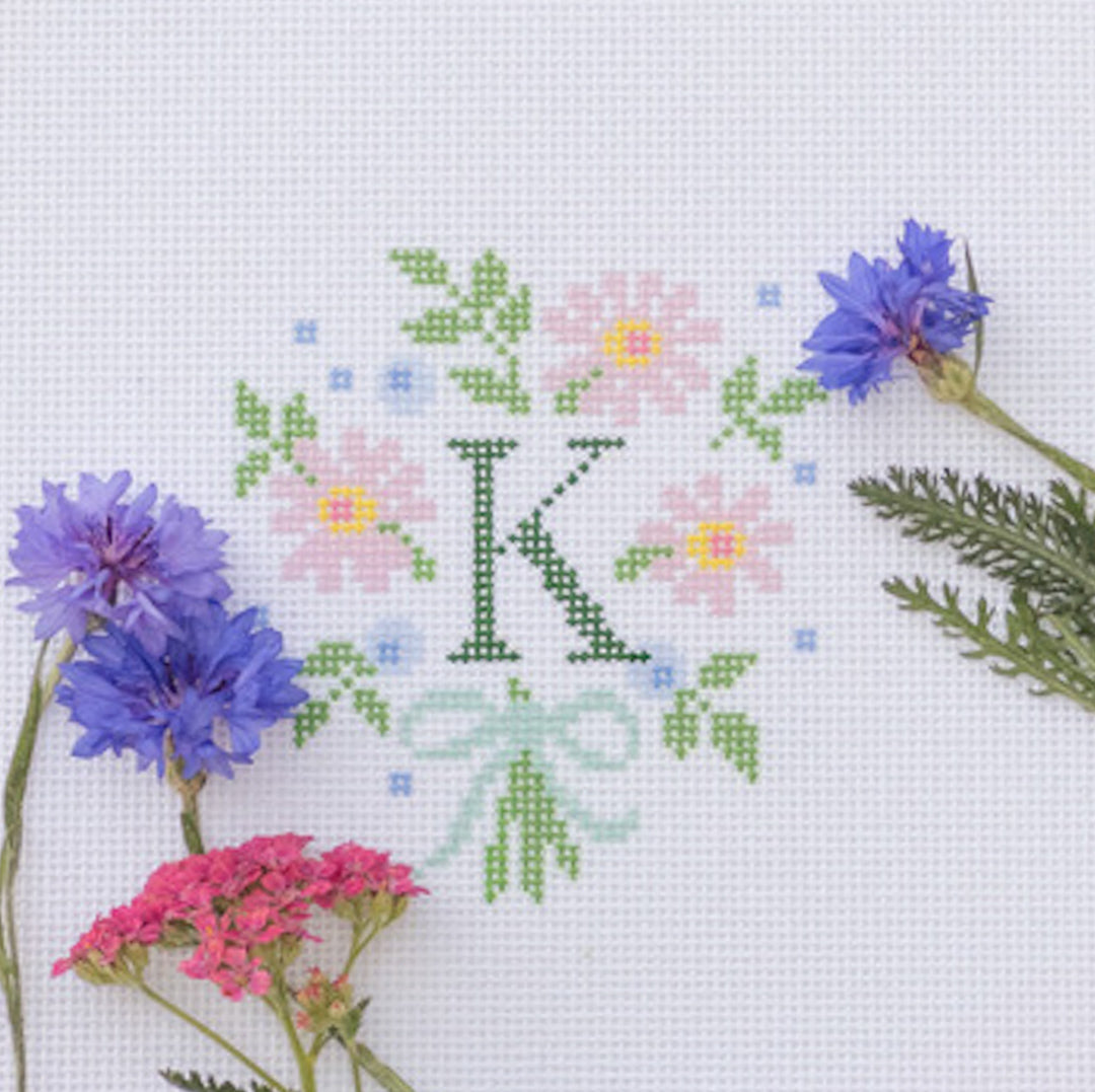 Wildflower Monogram Canvas