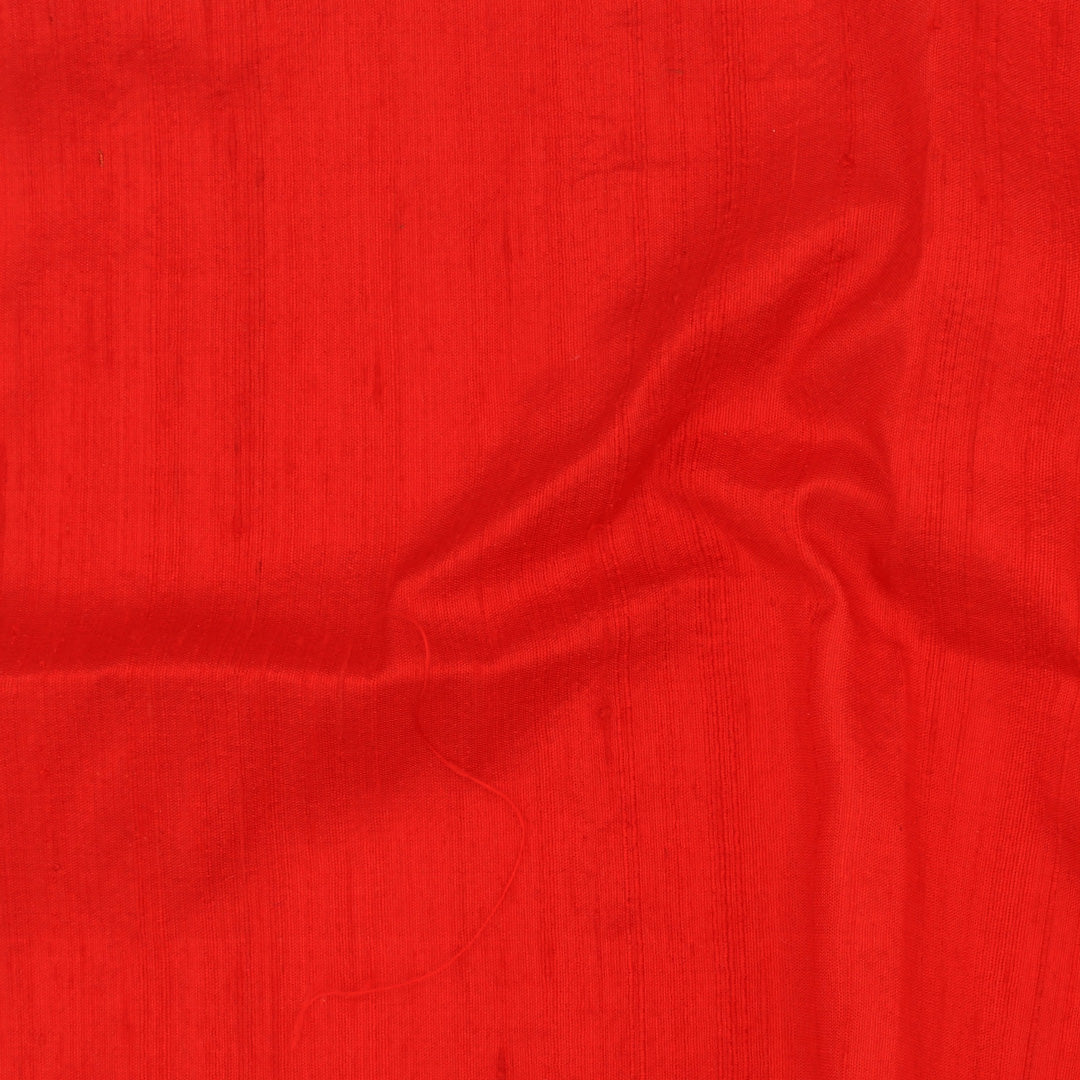 Silk Dupioni - Cadmium Red