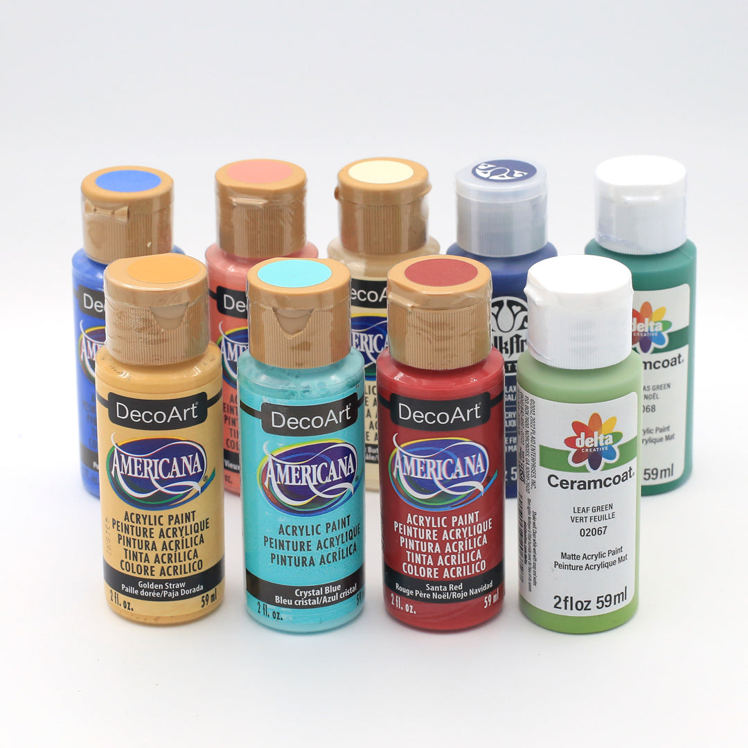 Folk Alphabet Chart Paint Kit