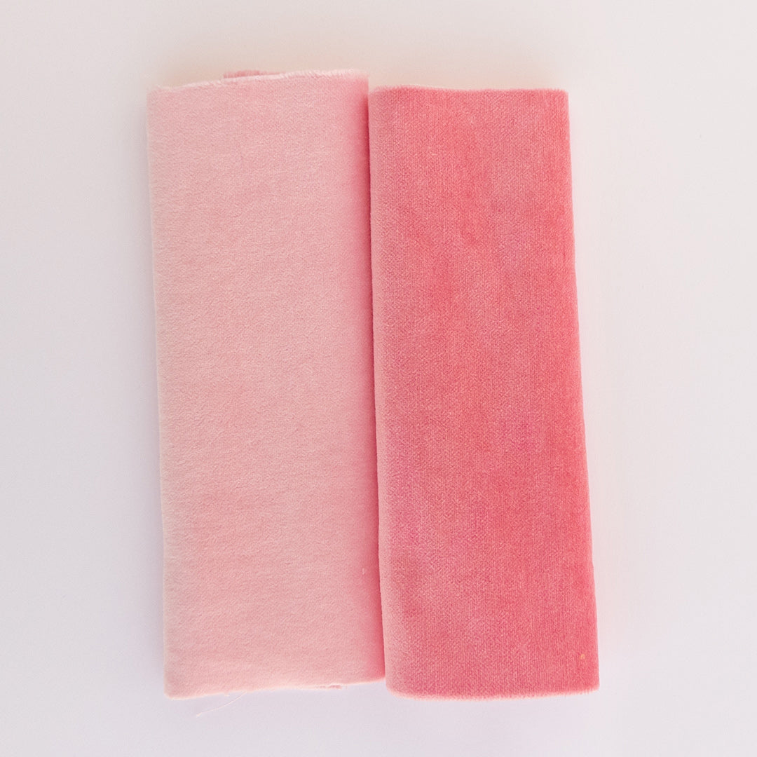 Cotton Finishing Velvet - Warm Pink