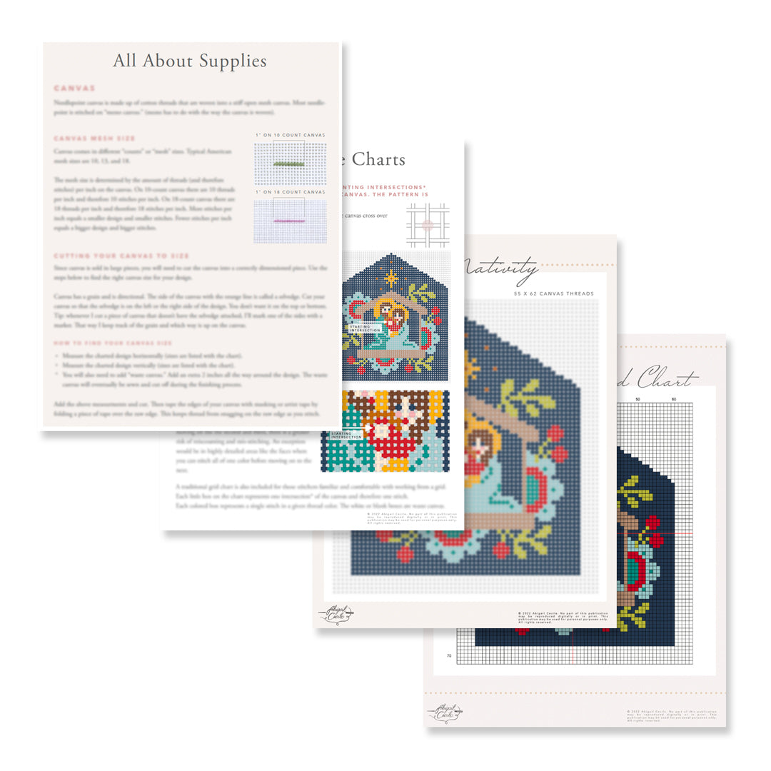 Folk Nativity E-Pattern